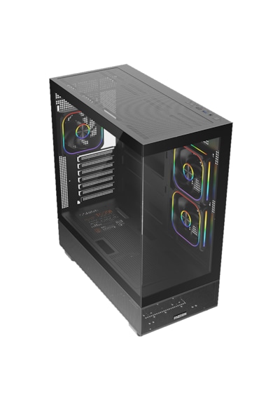 Fazeon F17 1000w 80+ Bronze Pcıe Gen5.1 Argb 3x120mm Fanlı Atx Siyah Gamıng Kasa