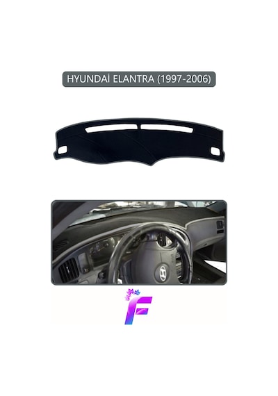 Hyundai Elantra 1997-2006 Uyumlu Torpido Örtüsü Yansıma Önleyici Hızlı Montaj Koruma G8