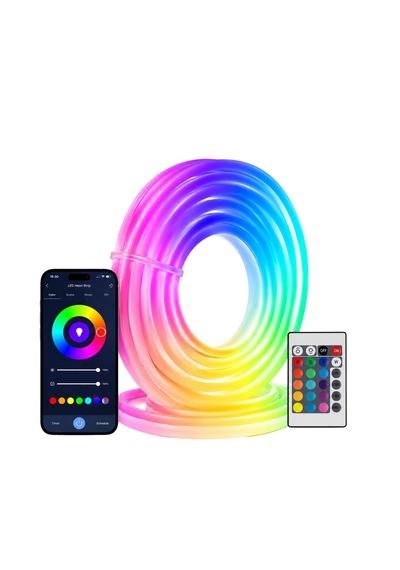 16 Milyon Renk Rgb Neon Şerit Led İç Ve Dış Mekan Dekor Işığı
