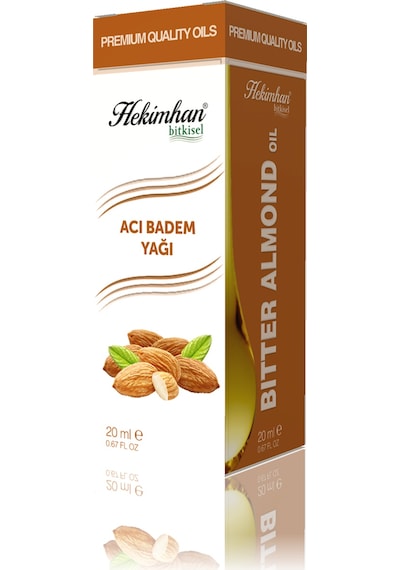 Hekimhan Bitkisel Acı Badem Yağı 20 ML