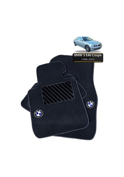 Oto Halı Paspas Seti Bmw 3 E46 Coupe 1998 2005 Uyumlu Sport Kaymaz & Şık Tasarım