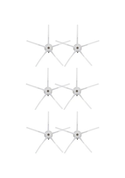 Roborock G10 Uyumlu 6 Adet Beyaz Yan Fırça
