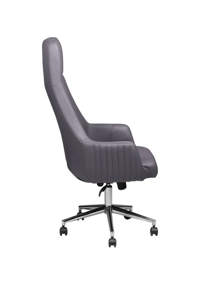 Comfort Plus Gri Deri Makam Koltuğu Gri