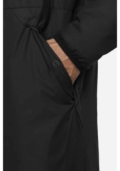 Nike Football Synthetic Fit Loose Fit Jacket Erkek Bol Kesim Kapüşonlu Mont Parka Siyah Siyah