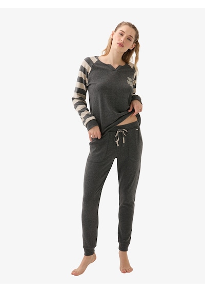 Blackspade Kadın Termal Pijama Üstü 51973 - Antrasit