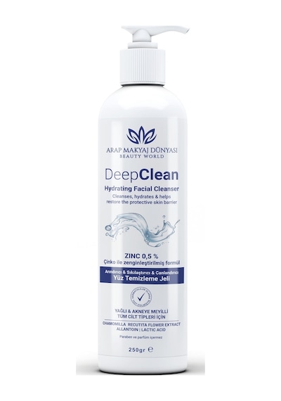 Arap Makyaj Dünyası Deep Clean Yüz Temizleme Jeli 250 ML