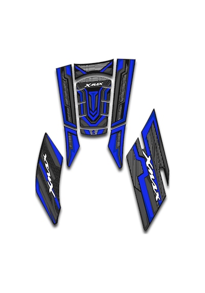 Xmax Tank Pad Seti 2019-23 Karbon Mavi