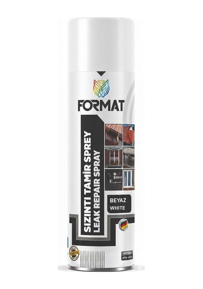 Format Sızıntı İzolasyon Tamir Spreyi Beyaz 500 Ml Şeffaf