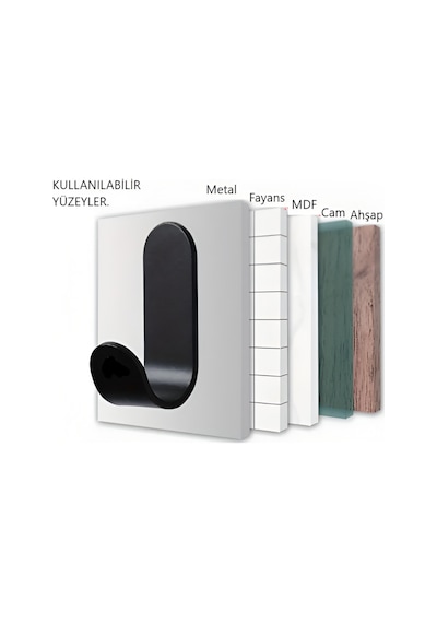 Metal Siyah 3m Yapışkanlı Askılık 5 Adet Kapı Arkası Bornoz Askılığı Mutfak Askı Banyo Askılık Metal Diğer Metal Siyah 3m Yapışkanlı Askılık 5 Adet Kapı Arkası Bornoz Askılığı Mutfak Askı Banyo Askılık Metal Diğer