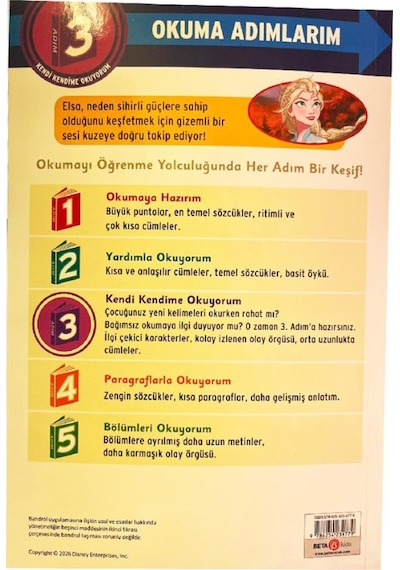 Dısney Okuma Adımlarım - 3. Adım - Karlar Ülkesi - Elsa Nın Yolculuğu