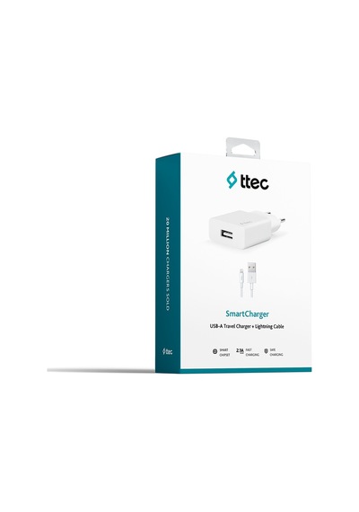 Ttec Smartcharger 2.1A Seyahat Şarj Aleti + Lightning Kablo (540546871)