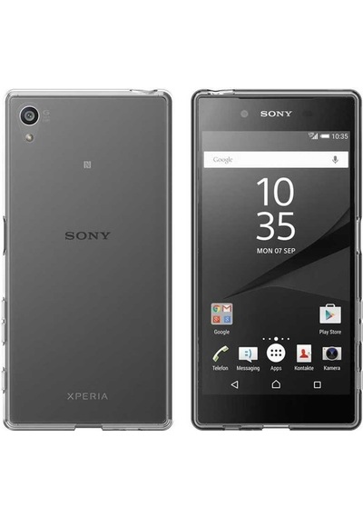 Sony Xperia Z5 Premium Kılıf Zore Süper Silikon Kapak Renksiz