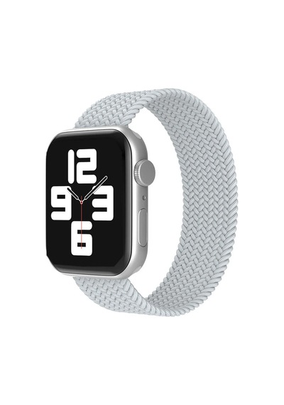 Gld-spt- Newface Apple Uyumlu Watch 38mm Ayarlı Solo Silikon Kordon - Beyaz