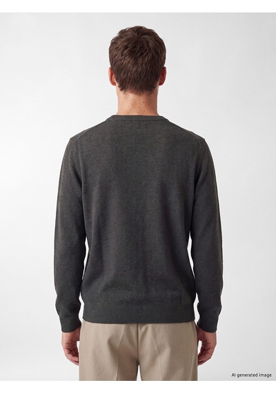 Lcw Vision Gri Regular Fit Erkek Triko Kazak