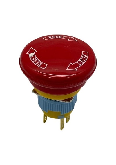 Acil Stop Butonu Kalıcı On/of 16 Mm Kırmızı 2nc Kontaklı