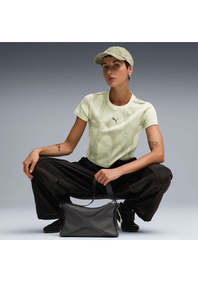 Puma Dare To Kadın Baskılı Baby Tişört 632145 82 Yeşil