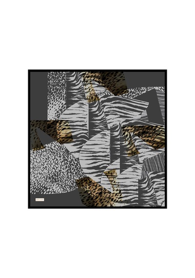 Pierre Cardin Antrasit 90x90 İpek Twill Eşarp Antrasit Antrasit