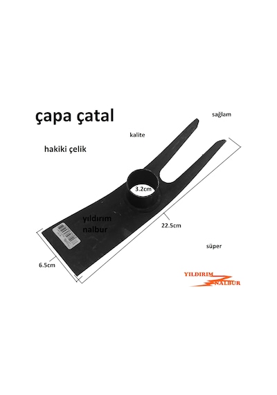 Bahçe Çapası Çatal Çapa Domates Çapa Çelik Toprak Kazma Tarla Çap