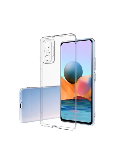 Newface Xiaomi Redmi Note 10 Pro Kılıf Lüx Şeffaf Silikon Resimdeki