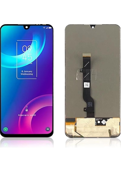 Tcl 30 Plus Uyumlu Lcd Ekran Dokunmatik Siyah Çıtasız