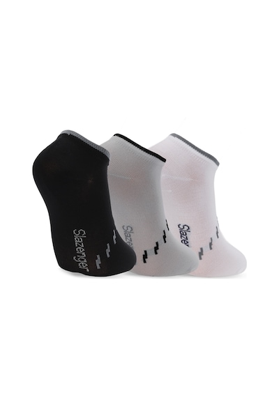 Slazenger Jara 3 Lü Erkek Siyah / Gri Çorap Siyah / Gri