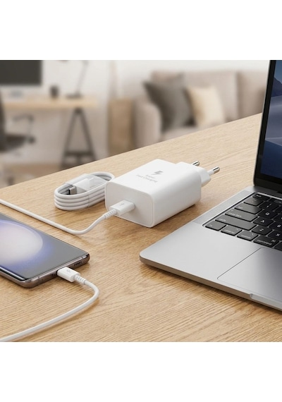 Buffer 45w Süper Hızlı Şarj Seti Usb-c Power Adapter + 5a 1m Type-c Kablo