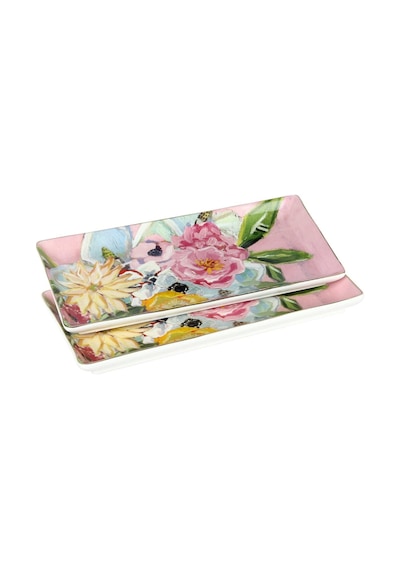 Lucky Art Peony Bone 2li Servis Tabağı 27cm Lyba 041