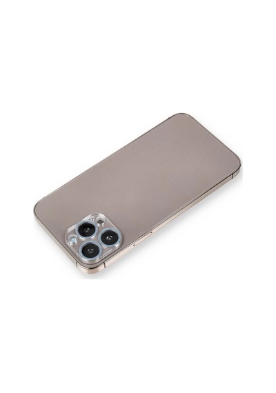 Apple İphone 12 Pro Max Shine Kamera Lens Koruma Cam - Sierra Blue -