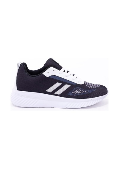 Dijital Baskılı Unisex Lacivert Sneaker - Beyaz Desenli Günlük Ayakkabı Lacivert-beyaz