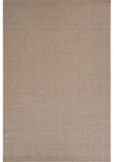 Sisaluna 4442 Bej Jüt Tabanlı Modern Dokuma Kilim Sisal Hasır Halı Bej