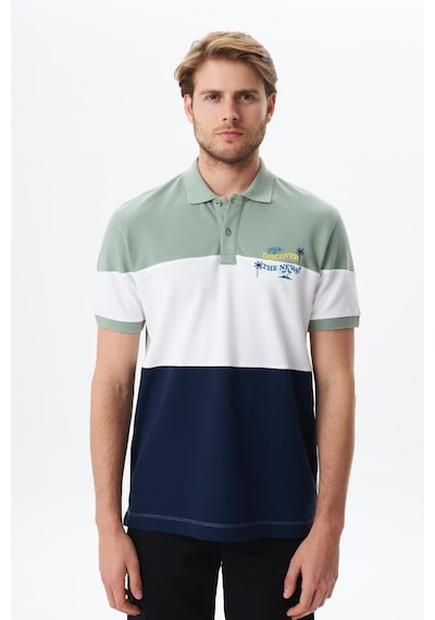 AR-MA Arma Erkek Regular Fit % 100 Pamuk Pike Polo Yaka Tişört Y29374355302 Yeşil