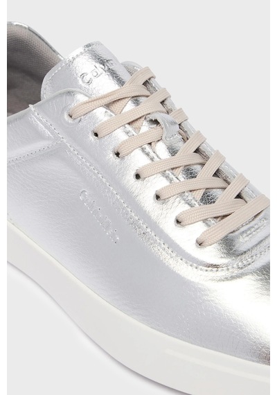 Calvin Klein Deri Logolu Sneaker Ayakkabı Hw0hw03289pe6 Bayan Ayakkabı Hw0hw03289 Pe6 Gri