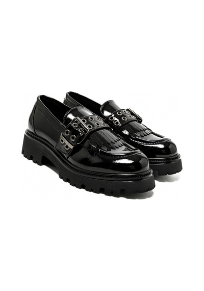 Naplak Nero Oxford Klasik Kadın 6008026 Nacree Napl Nero Siyah