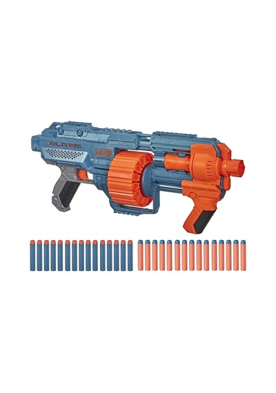 Nerf Elite 2.0 Shockwave Rd-15 Dart Tabancası, 30 Dart Kapasitesi, 27 Metre Atış Mesafesi, 8+ Yaş