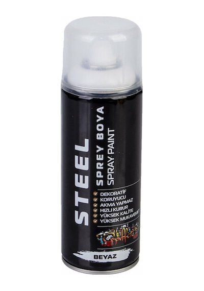 Steel Sprey Boya 400 ML Beyaz St-0529 0529 4688 9876