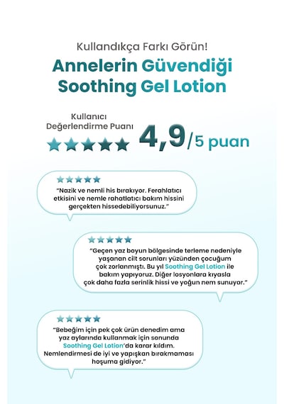 Hassas Cildi Nemlendirerek Rahatlatan Ve Ferahlık Hissi Sunan Jel Losyon Atopalm Soothing Gel Lotion
