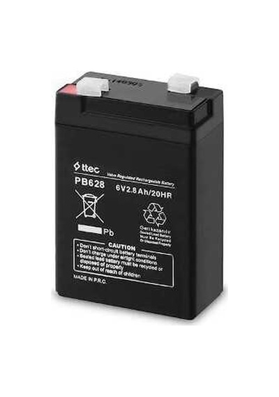Ttec 6v 2.8ah Bakımsız Kuru Akü