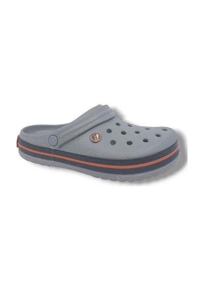 Zerhan Cflex 145 Unisex Gri Turuncu Siyah Sabo Terlik Sandalet Gri