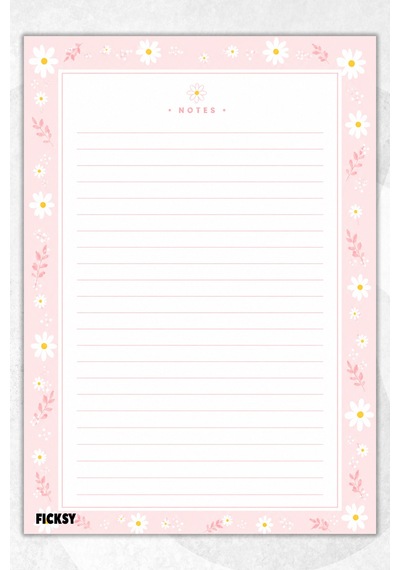 A4 Bloknot Çizgili Defter - 50 Yaprak - Memopad - Notepad - Not Defteri - Not Kağıdı - 4200 Çok Renkli