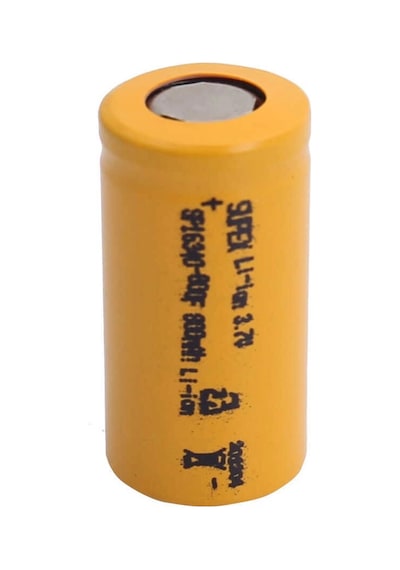 Supex 16340 3.7v 800mah Li-ion Şarjlı Pil Başsız