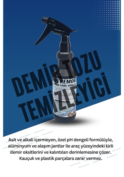 Demir Tozu Temizleyici Araç Jant Ve Kaporta Demir Tozu Sökücü