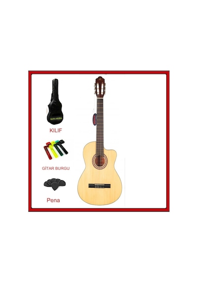 Barcelona Lc 3900Cnl Cutaway Natural Klasik Gitar