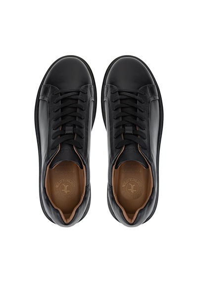Tamer Tanca Erkek Hakiki Deri Siyah Sneakers & Spor Ayakkabı 1145 2029 Erk Ayk Y26 Sıyah