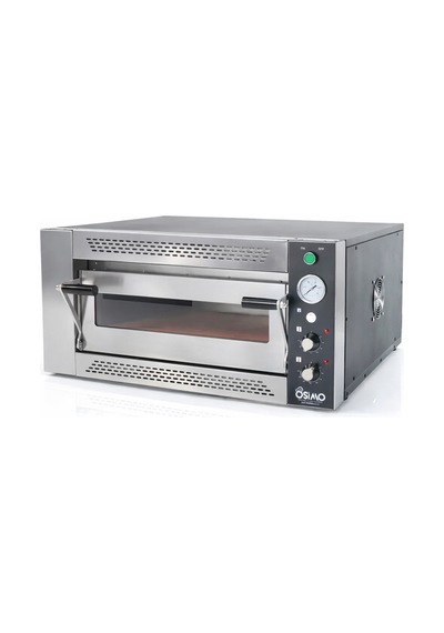 Tek Katlı Elektrikli Pizza Ve Lahmacun Fırını 5 Pizza Kapasitesi 5x25cm 380v Uyumlu