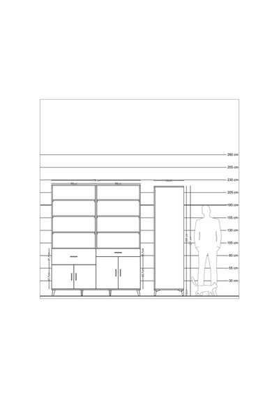 Kronos Gardrop 10 Raflı 2 Çekmeceli 4 Kapaklı 176x59x221 Çam-çam Çam Kronos Gardrop 10 Raflı 2 Çekmeceli 4 Kapaklı 176x59x221 Çam-çam Çam