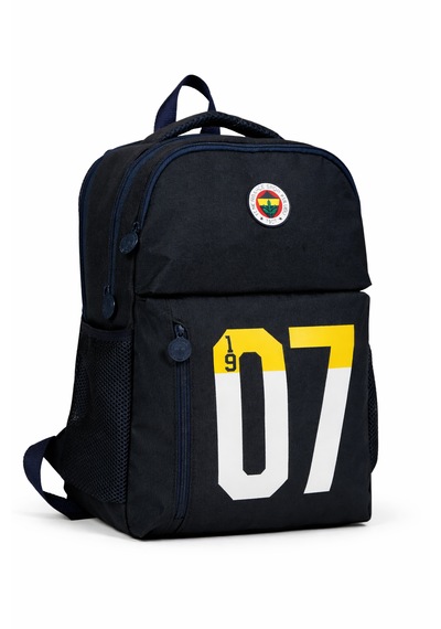 Fenerium Fenerbahçe Lisanslı 1907 Baskı Detaylı Lacivert Sırt Çantası - Laptop Bölmeli Su İtici Kumaşlı Okul Çantası