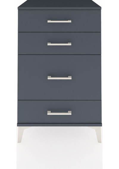 Hyperion Komodin 4 Çekmeceli 60x44x96 Antrasit-antrasit Antrasit