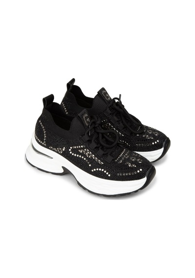 Deery Kadın Siyah Taş Detaylı Sneaker Ayakkabı - 26303zsyhp01 Siyah