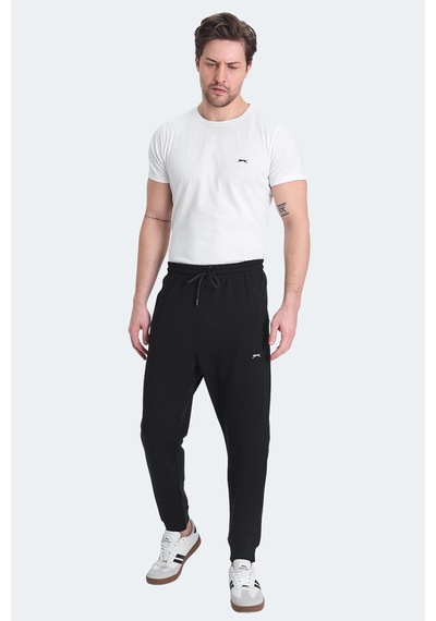 Slazenger Oluften I Erkek Cepli Siyah Eşofman Altı Siyah