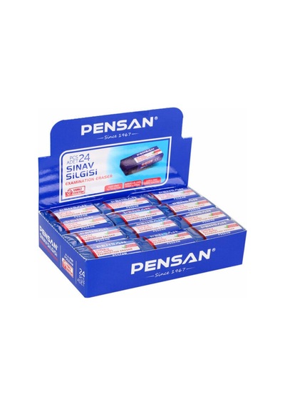 Paket 24 Adet Sınav Silgisi Mavi Pss24